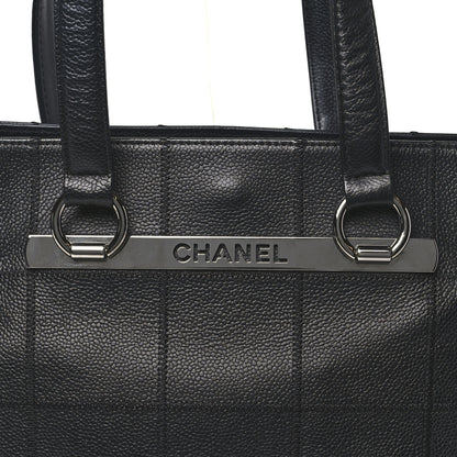 Chanel Caviar Square Stitched Tote Black 8 of 10