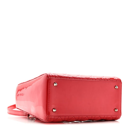 Christian Dior Patent Cannage Medium Lady Dior Fuchsia 4 of 12