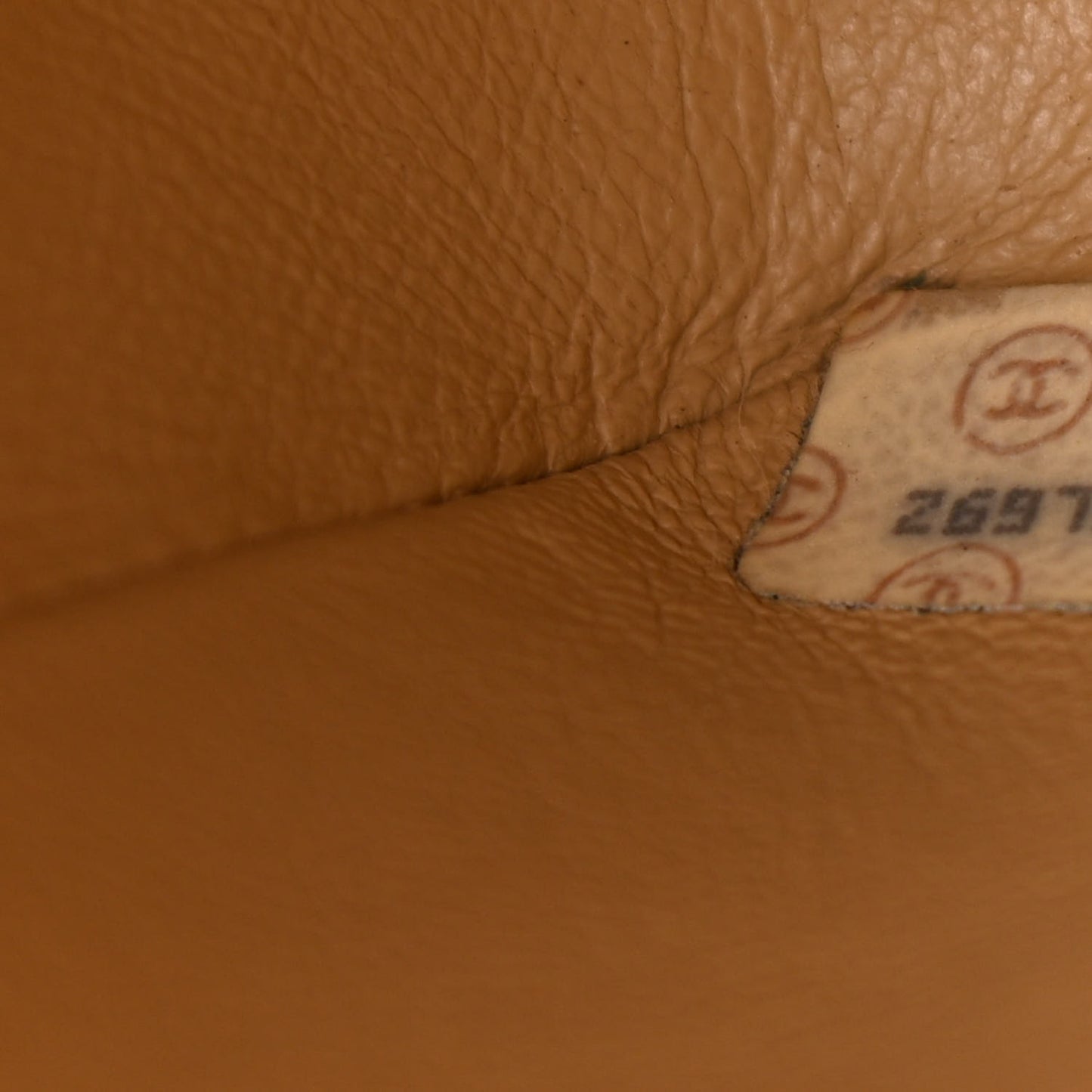 Lambskin Quilted Small Single Flap Beige