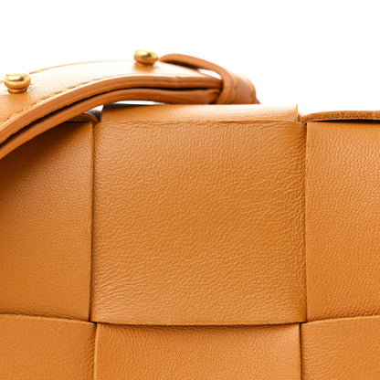 Bottega Veneta Lambskin Maxi Intreccio Candy Cassette Crossbody Bag Caramel 7 of 9