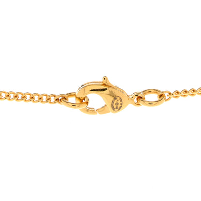 Chanel Metal CC Paris Button Necklace Gold 5 of 6