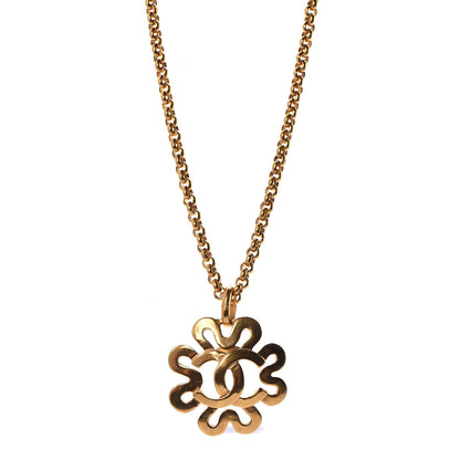 Chanel CC Pendant Necklace Gold 1 of 7