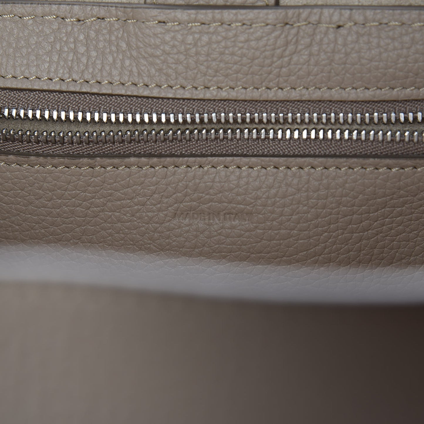 Supple Grained Calfskin Small Big Bag Light Taupe