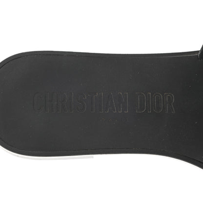 Christian Dior Technical Stretch Fabric Camouflage Dio(r)evolution Slide Sandals 38 Black Military 6 of 9