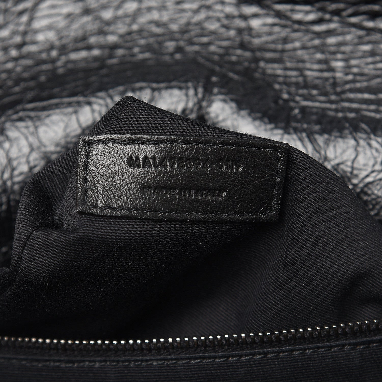 Saint Laurent Crinkled Calfskin Matelasse Monogram Medium Niki Chain Satchel Black 7 of 13