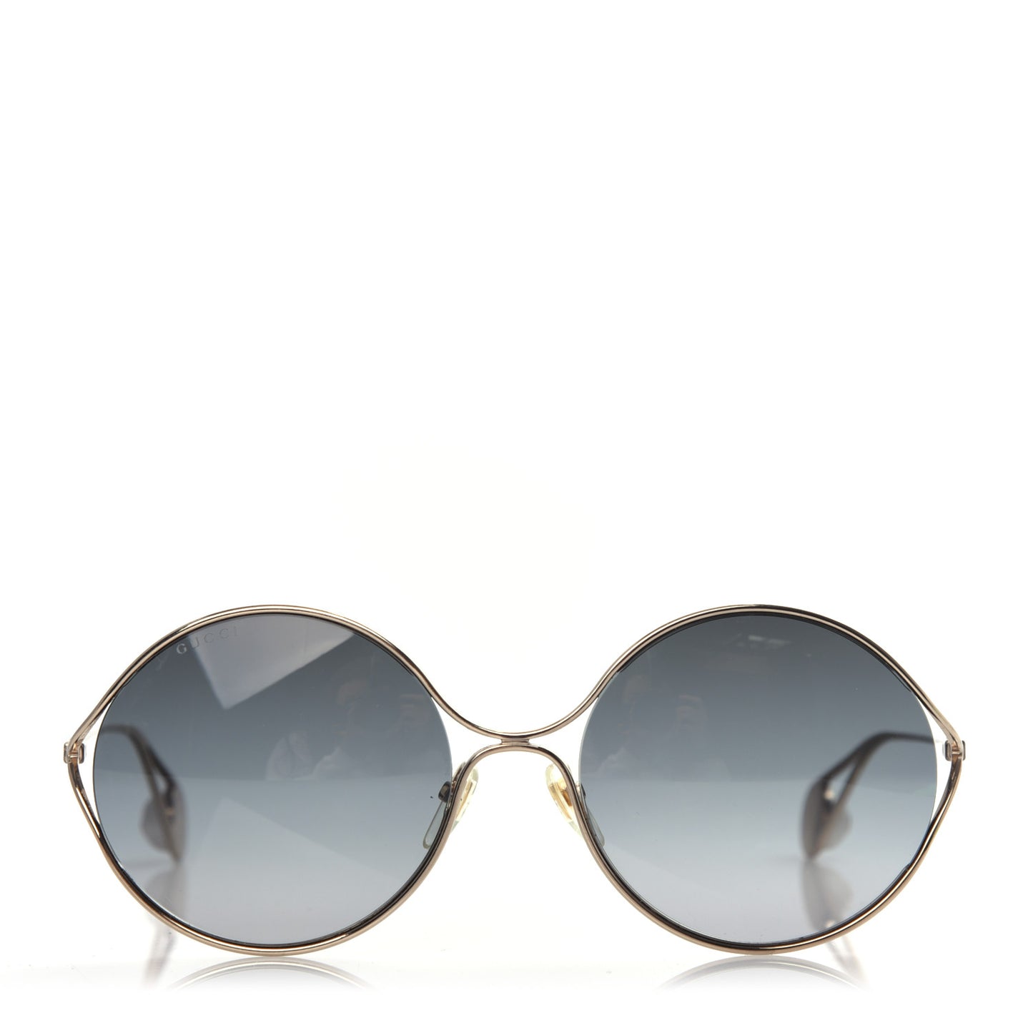 Metal Round Pearl Tip Sunglasses GG0253S Gold