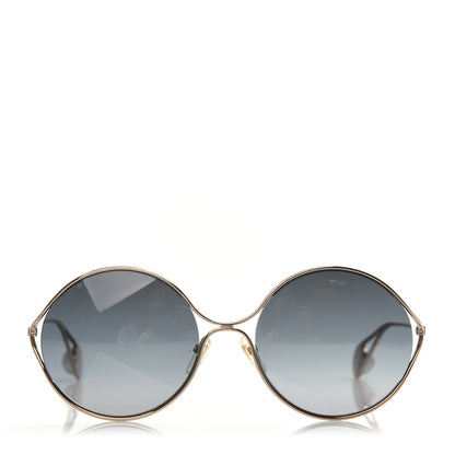 Gucci Metal Round Pearl Tip Sunglasses GG0253S Gold 2 of 6