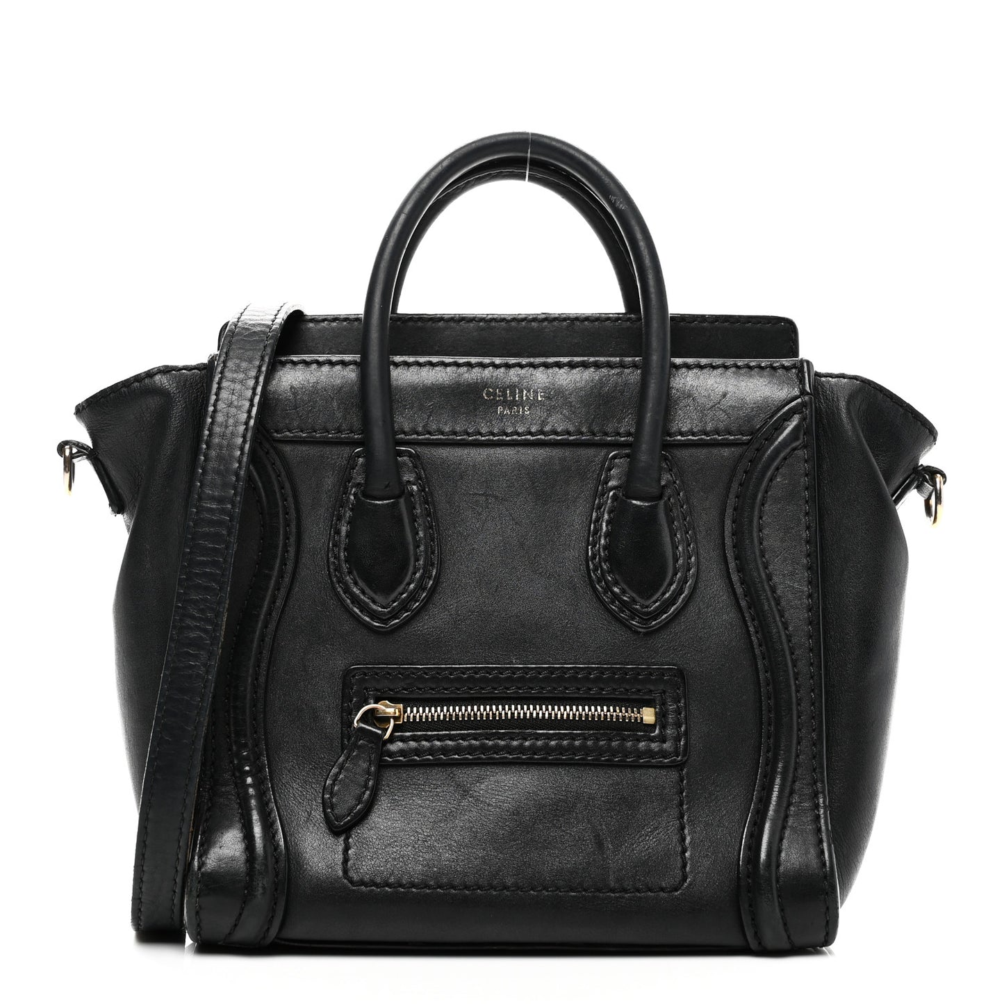 Smooth Calfskin Nano Luggage Black