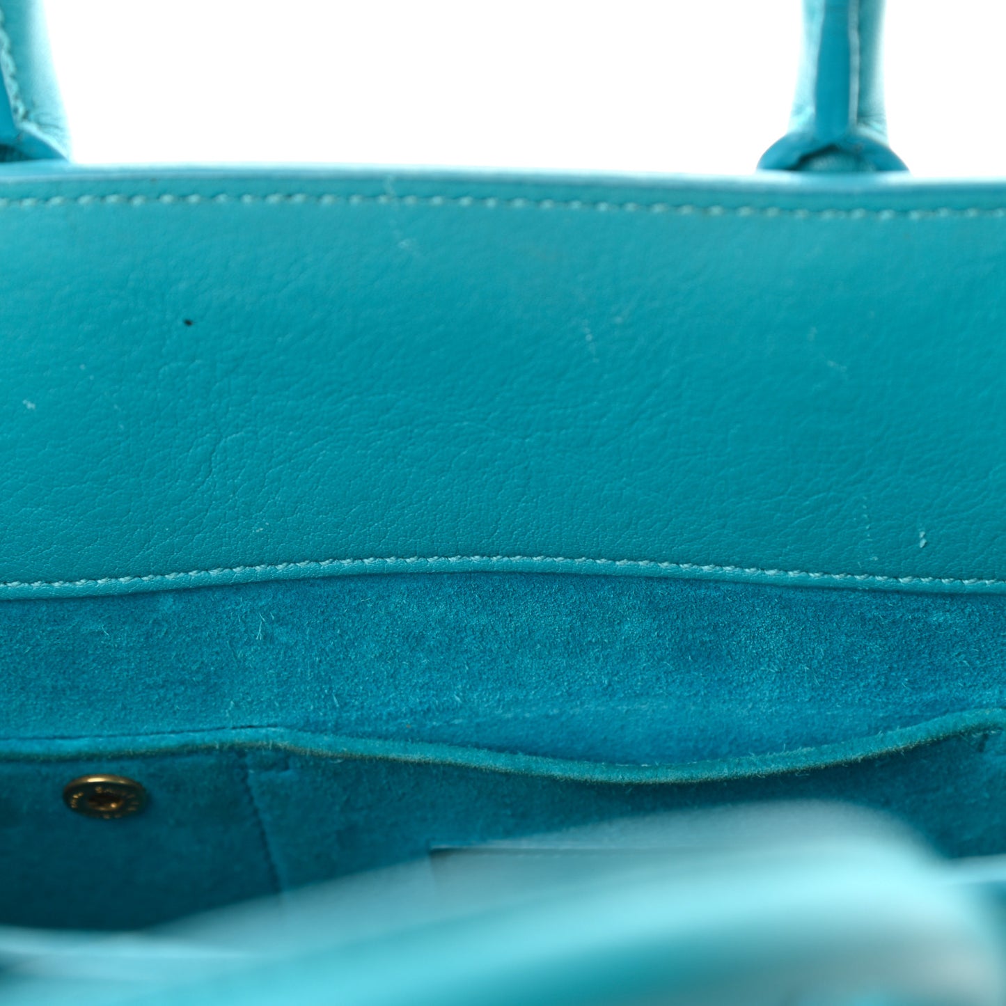 Calfskin Nano Sac De Jour Turquoise