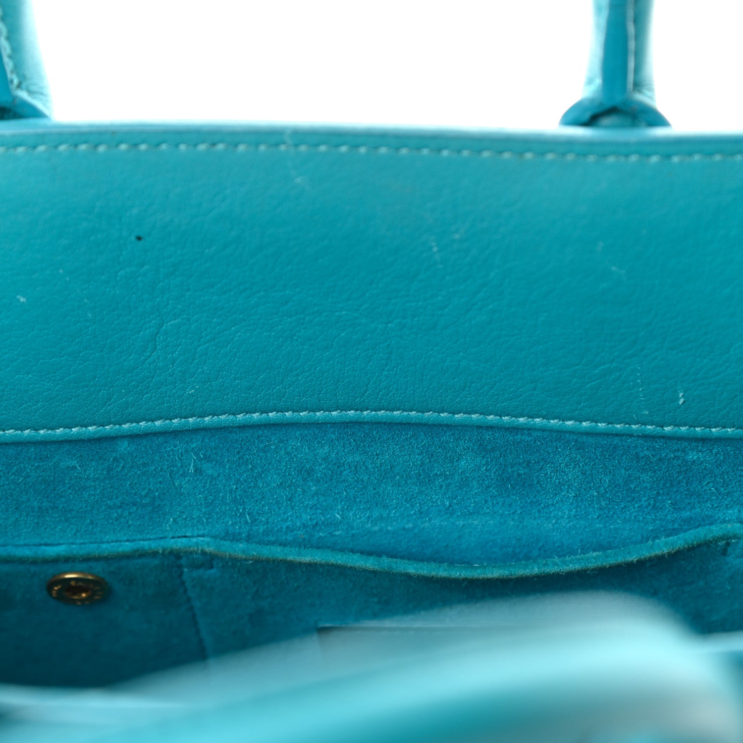 Saint Laurent Calfskin Nano Sac De Jour Turquoise 15 of 16