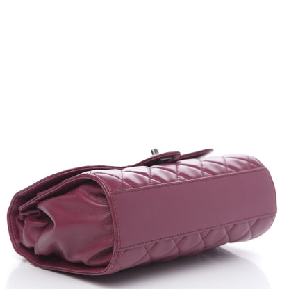 Chanel Lambskin Medium Grocery By Drawstring Shopping Bag Pink 5 of 11