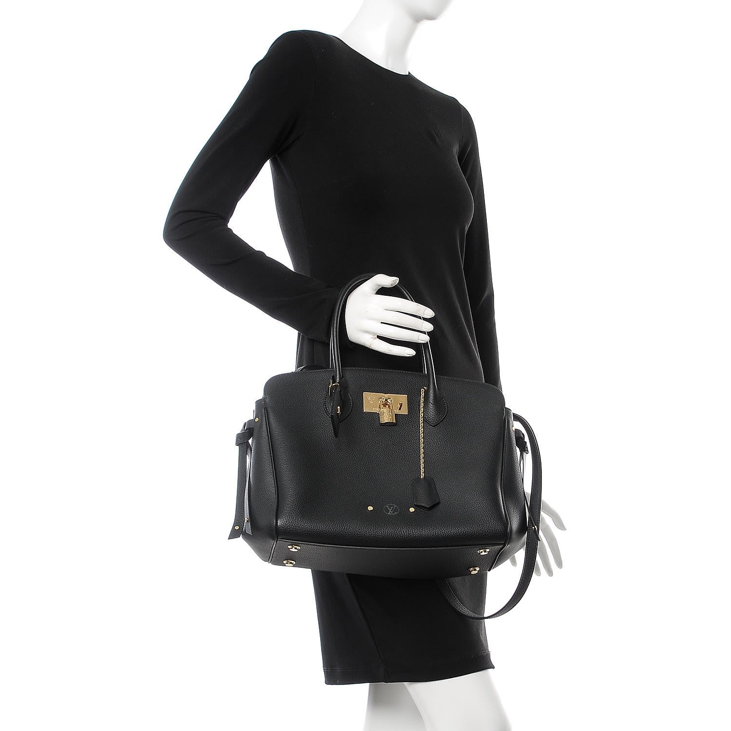 Louis Vuitton Veau Nuage Milla MM Black 3 of 7