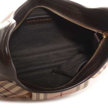 Burberry Haymarket Check Small Brooklyn Hobo Brown 5 of 8