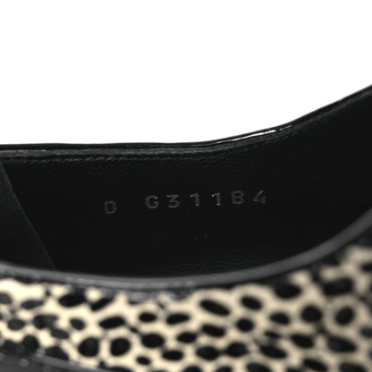 Chanel Patent CC Lace Up Oxfords 38.5 Black White 10 of 12