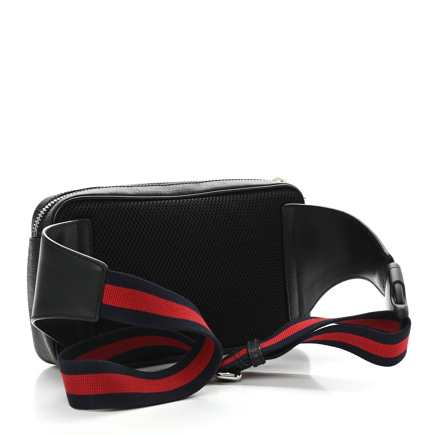 Gucci Soft GG Supreme Monogram Web Belt Bag Black Grey 3 of 9