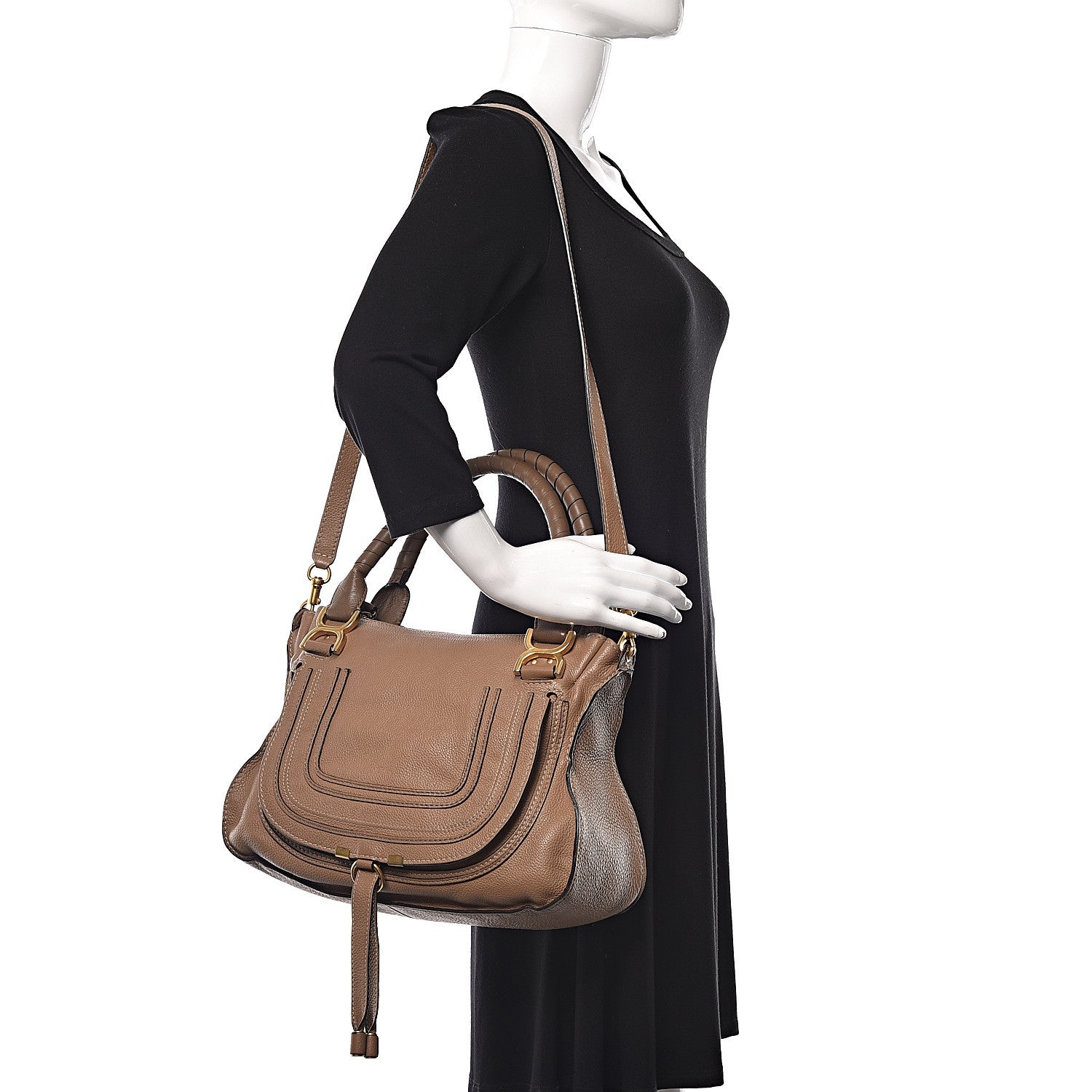 Chloe Calfskin Medium Marcie Satchel Nut 2 of 11