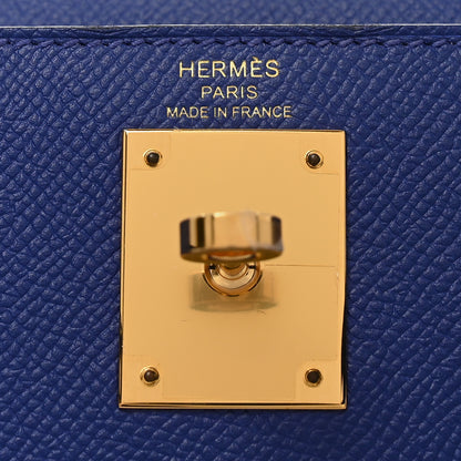 Hermes Epsom Kelly Sellier 28 Bleu Electrique 5 of 9