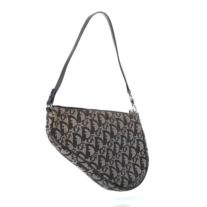 Christian Dior Monogram Mini Saddle Pochette Black 3 of 9