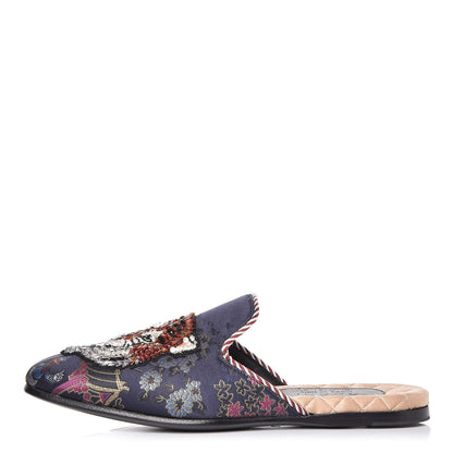 Gucci X DISNEY Jacquard Japanese Donald Duck Embellished Mens Slippers 5 Tide Multicolor Bordeaux 1 of 7