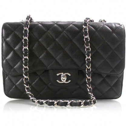 Chanel Caviar Jumbo Single Flap Black 1 of 10