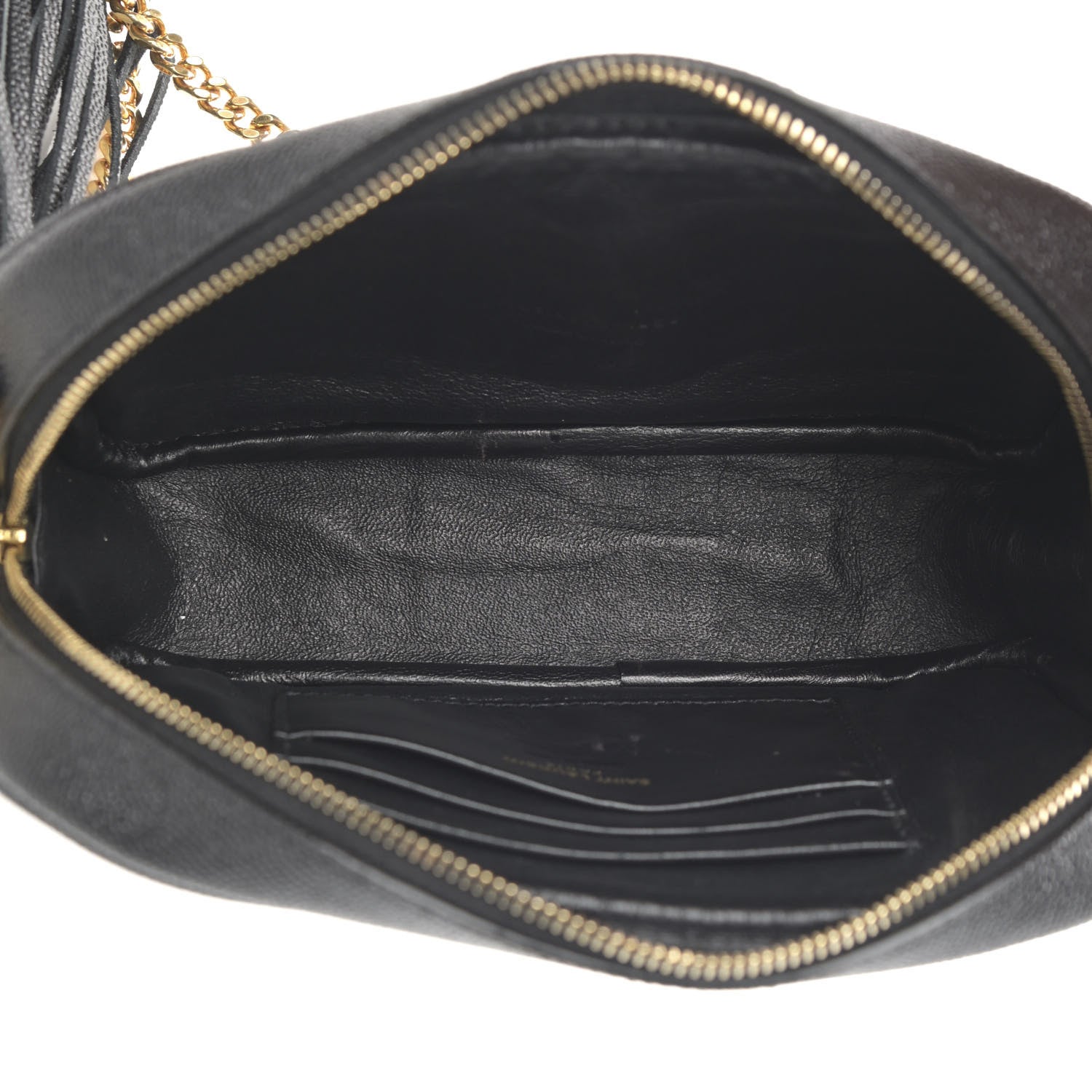 Saint Laurent Grain De Poudre Matelasse Monogram Mini Lou Camera Bag Black 4 of 12