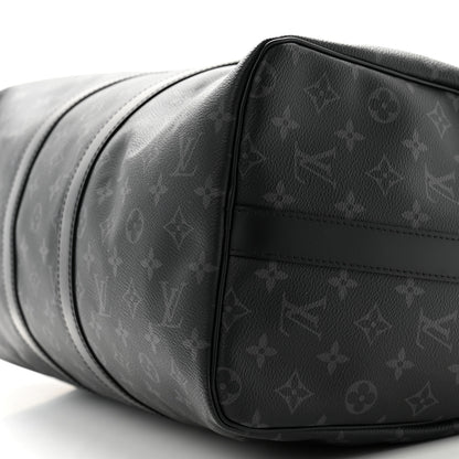 Louis Vuitton Monogram Eclipse Keepall Bandouliere 45 10 of 12