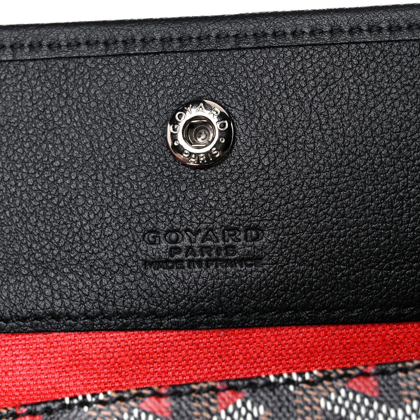 Goyardine Saint Louis Claire Voie GM Black Red