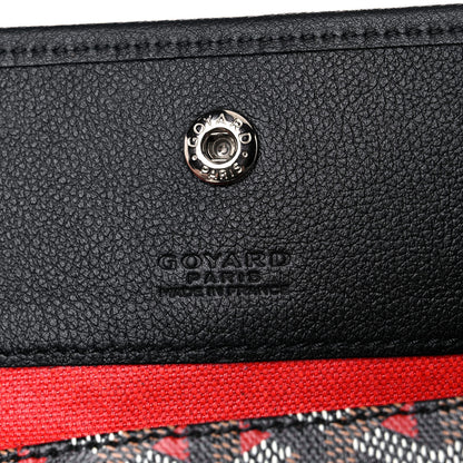 Goyard Goyardine Saint Louis Claire Voie GM Black Red 6 of 8