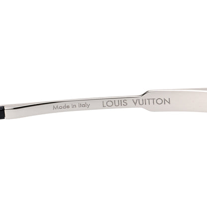 Louis Vuitton Metal Crystal Cyclone Sunglasses Z1701U Silver 6 of 8