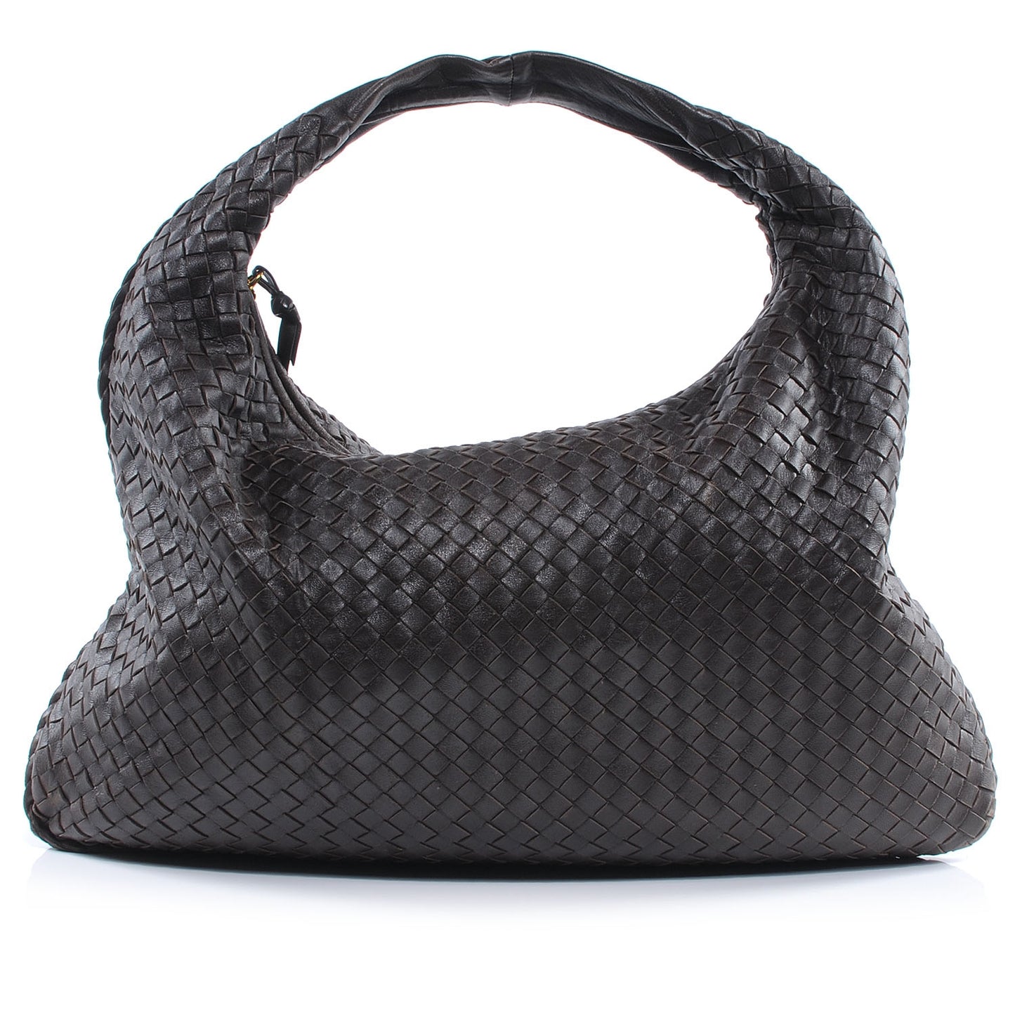 Nappa Intrecciato Large Veneta Hobo Ebano