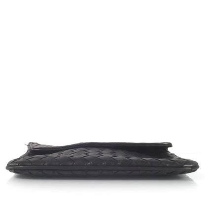 Bottega Veneta Vintage Woven Clutch Bag Nero 5 of 9