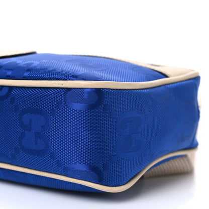 Gucci Econyl Nylon Monogram Off The Grid Belt Bag 95 38 Orient Blue New Plaster 10 of 10
