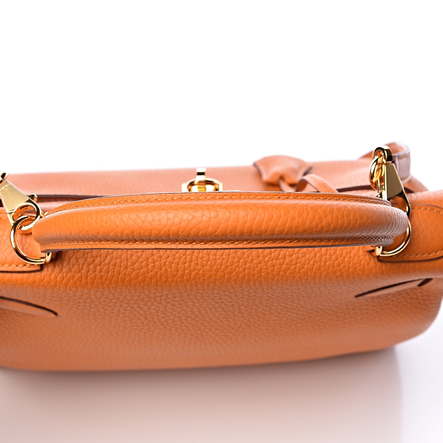 Hermes Taurillon Clemence Kelly Retourne 28 Abricot 33 of 38