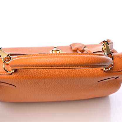 Hermes Taurillon Clemence Kelly Retourne 28 Abricot 33 of 38