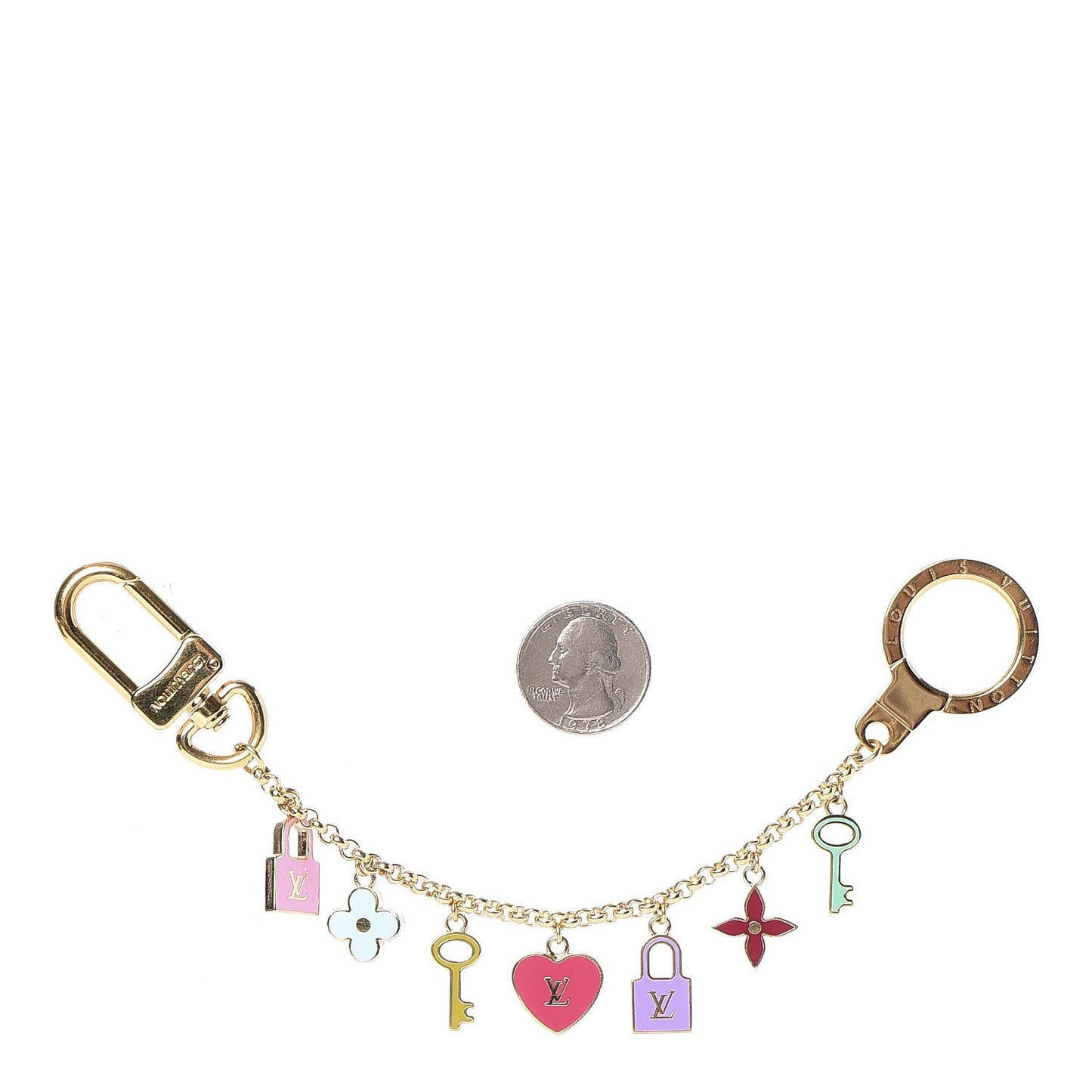 Enamel Pretty Charms Key Chain Holder Bag Charm