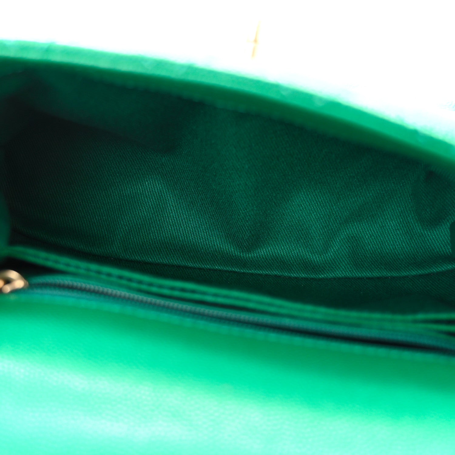 Chanel Caviar Quilted Mini Coco Handle Flap Green 6 of 10