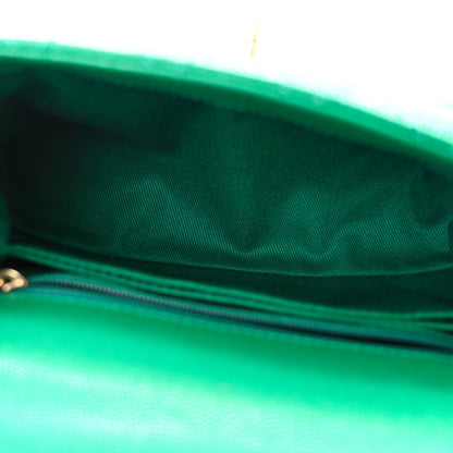Chanel Caviar Quilted Mini Coco Handle Flap Green 6 of 10