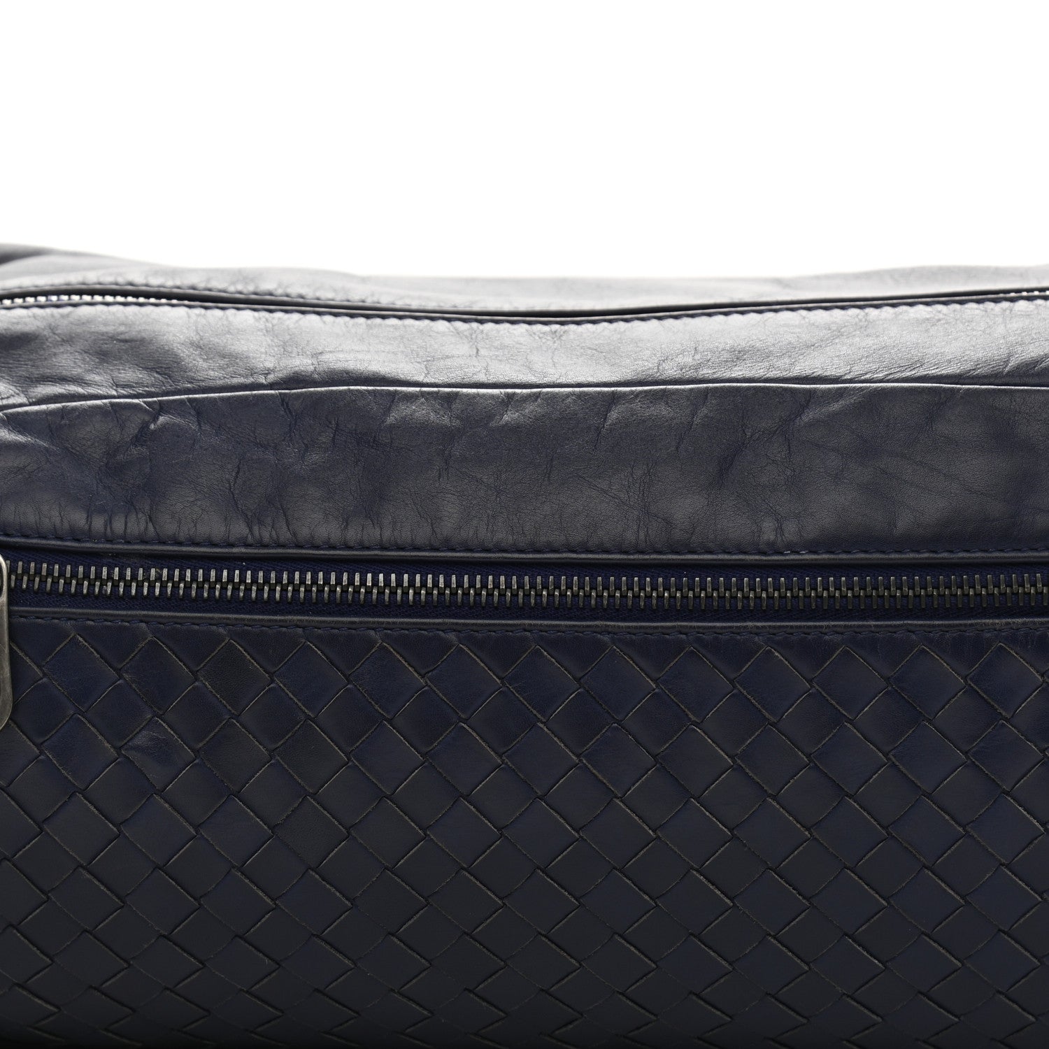Bottega Veneta Calfskin Intrecciato Belt Bag Blue 12 of 16
