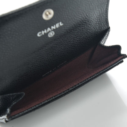 Chanel Caviar Quilted Flap Card Holder Black 5 of 7