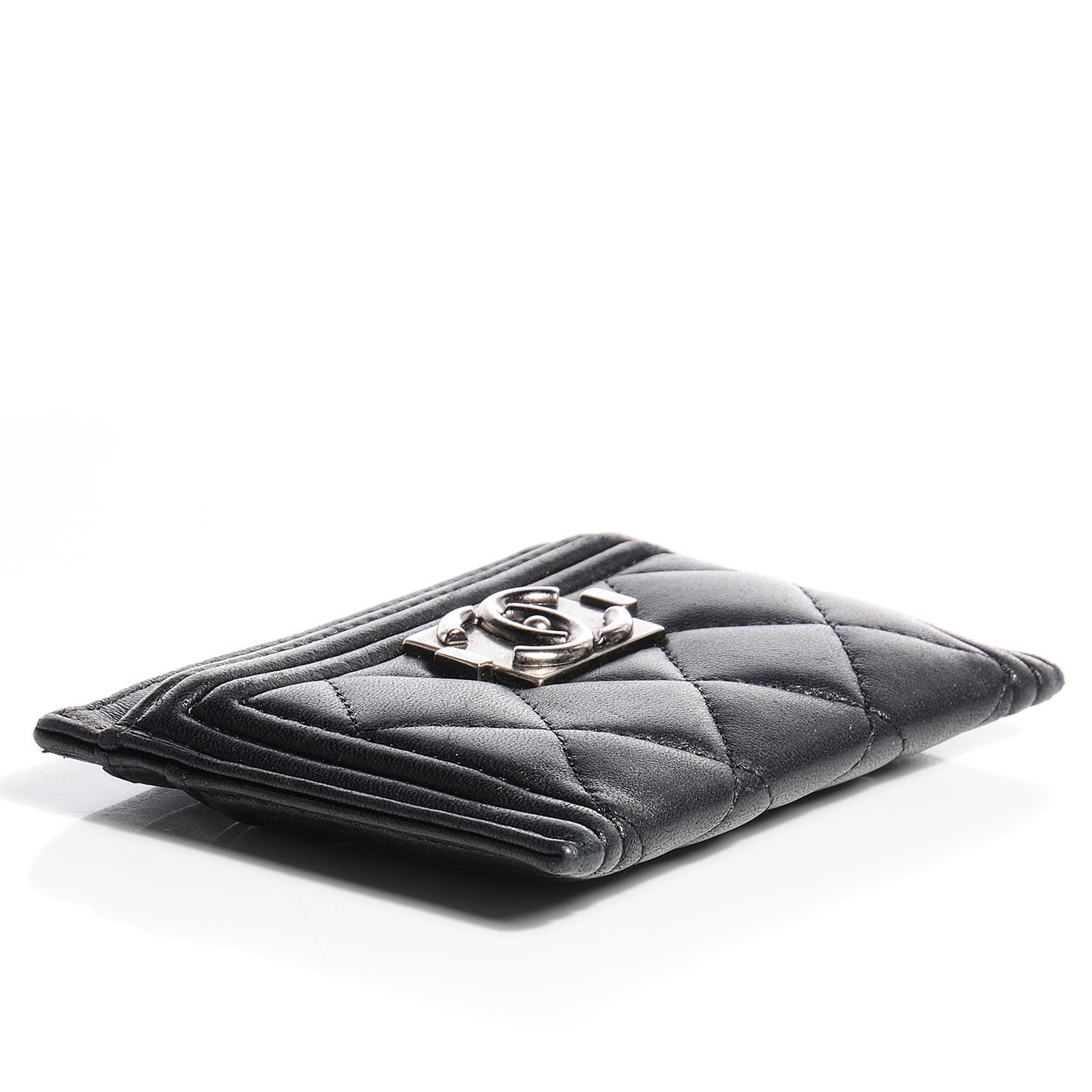 Lambskin Boy Card Holder Black