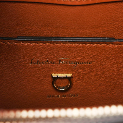 Salvatore Ferragamo Calfskin Trifolio Shoulder Bag Siena Tan 6 of 8