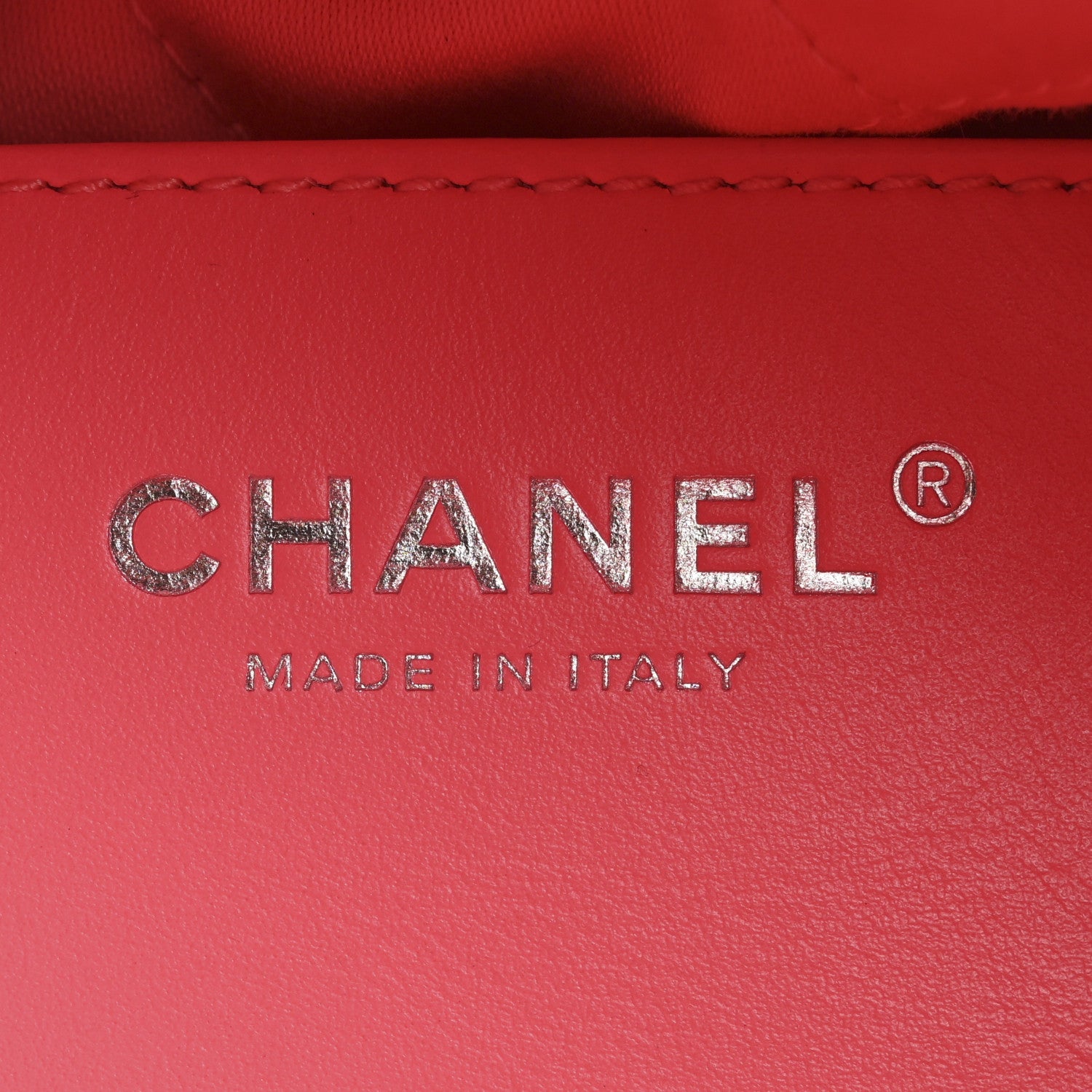 Chanel Shiny Calfskin Quilted Rainbow Metal Mini Chanel 22 Coral Pink 6 of 11