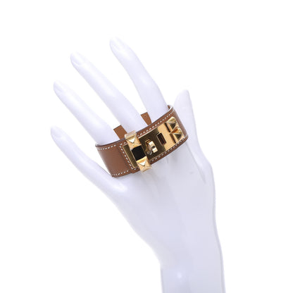Hermes Madame Calfskin Collier de Chien 24 Bracelet T2 Gold 2 of 7