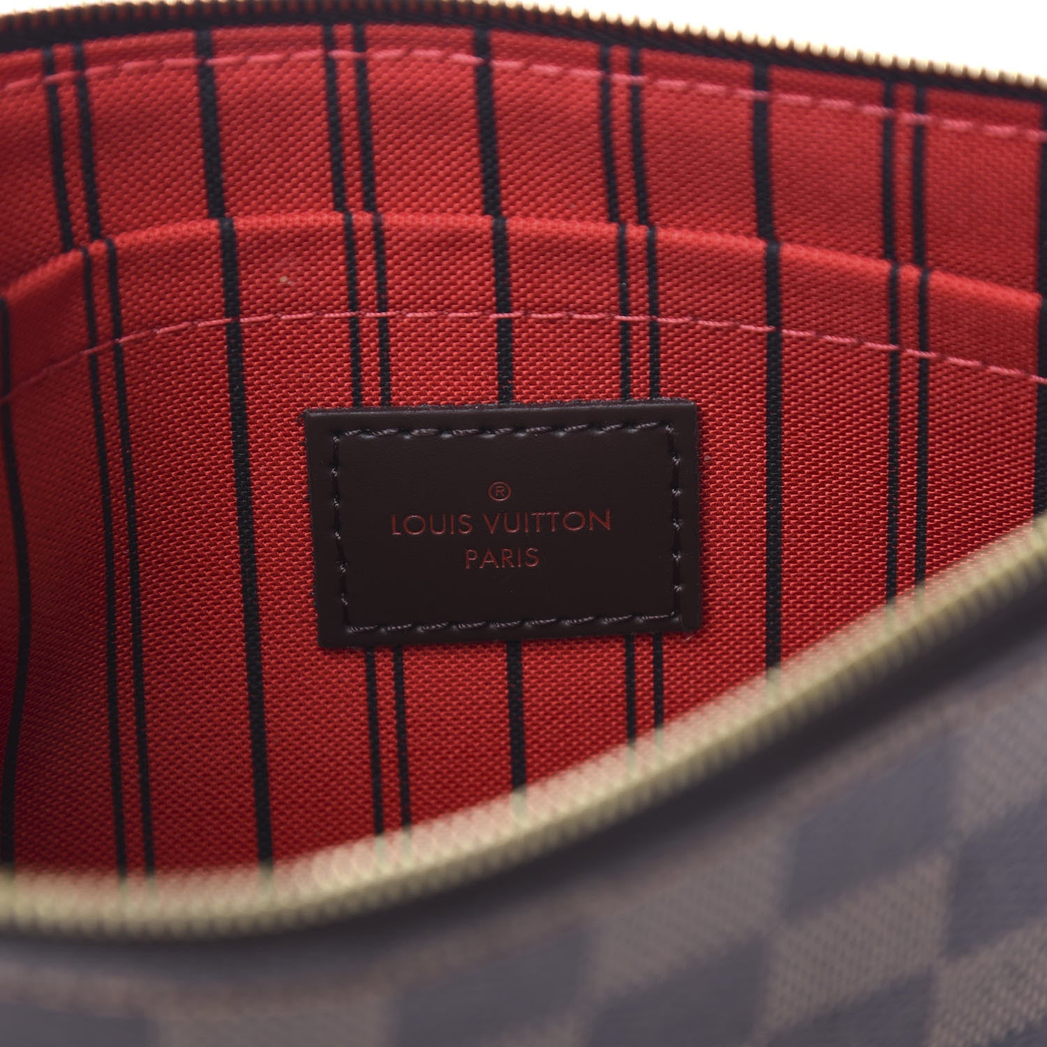 Louis Vuitton Damier Ebene Neverfull MM GM Pochette 5 of 7