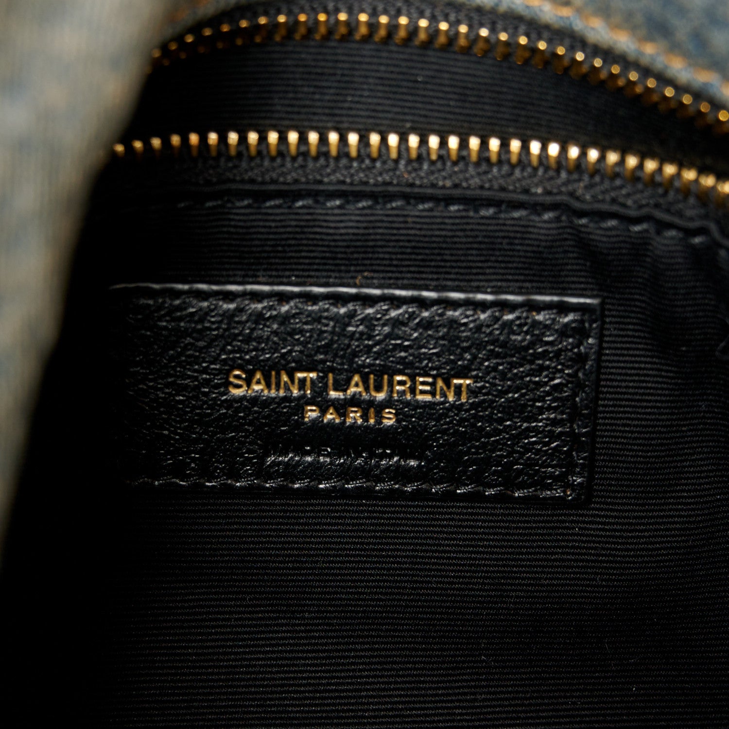 Saint Laurent Denim Quilted Small Loulou Puffer Monogram Chain Satchel Blue Cinnamon 6 of 10
