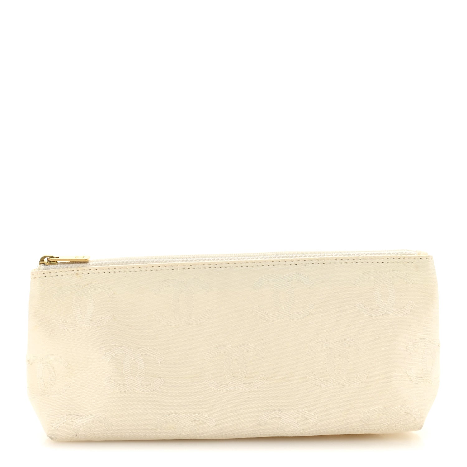 Chanel Nylon CC Cosmetic Pouch White 1 of 7