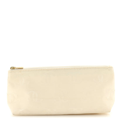 Chanel Nylon CC Cosmetic Pouch White 1 of 7
