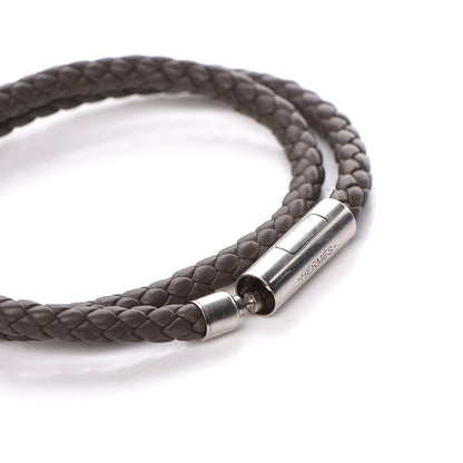 Hermes Swift Goliath Double Tour Bracelet T5 Etain 4 of 5