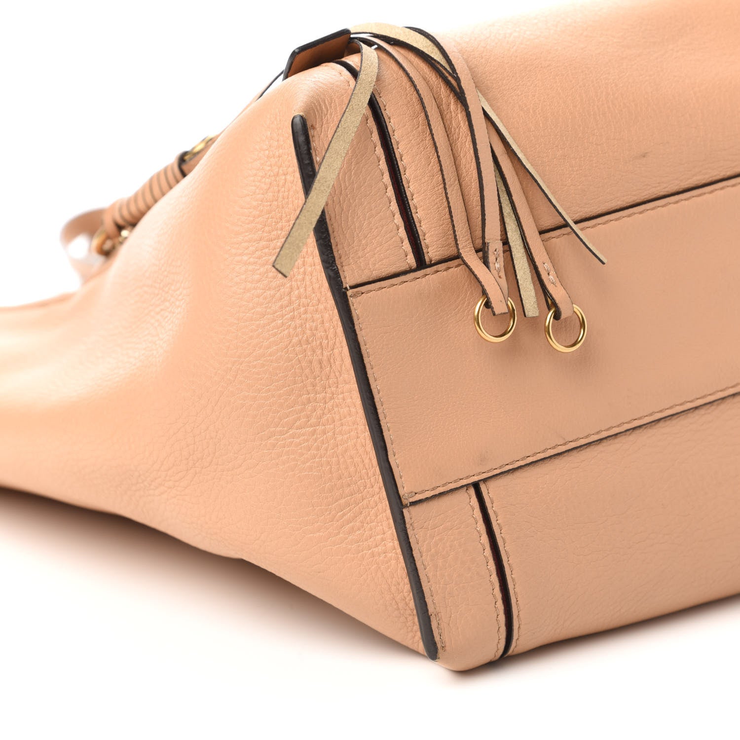 Chloe Smooth Calfskin Medium Milo Shopping Tote Beige 6 of 10