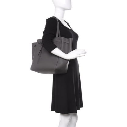 Celine Soft Grained Calfskin Belt Cabas Phantom Medium Grey 2 of 10